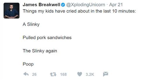 Have You Seen The Hilarious Tweets From This Dad of 4? crying